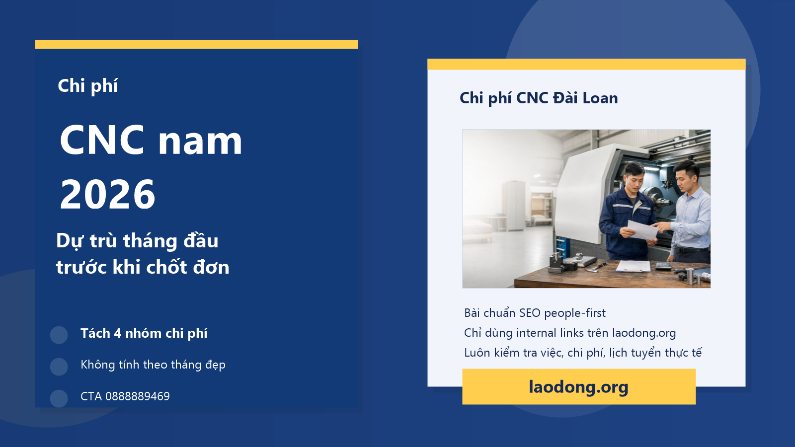 Ảnh đại diện bài chi phí đi Đài Loan đơn CNC cho nam mới đi lần đầu cần dự trù tháng đầu bao nhiêu 2026