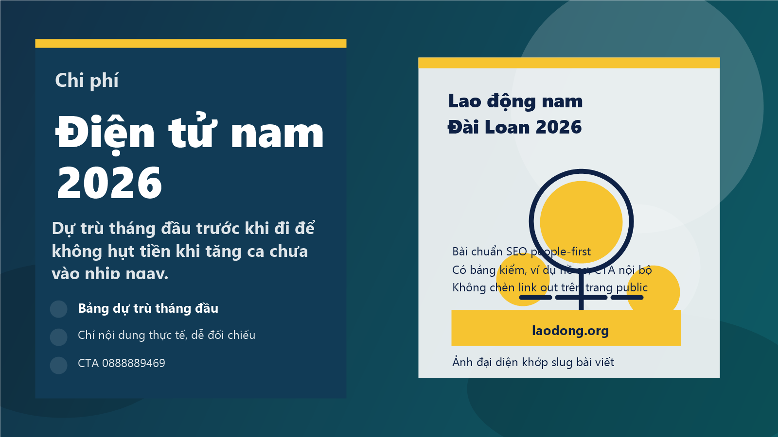 Ảnh đại diện bài chi phí đi Đài Loan đơn điện tử cho nam cần dự trù tháng đầu bao nhiêu 2026