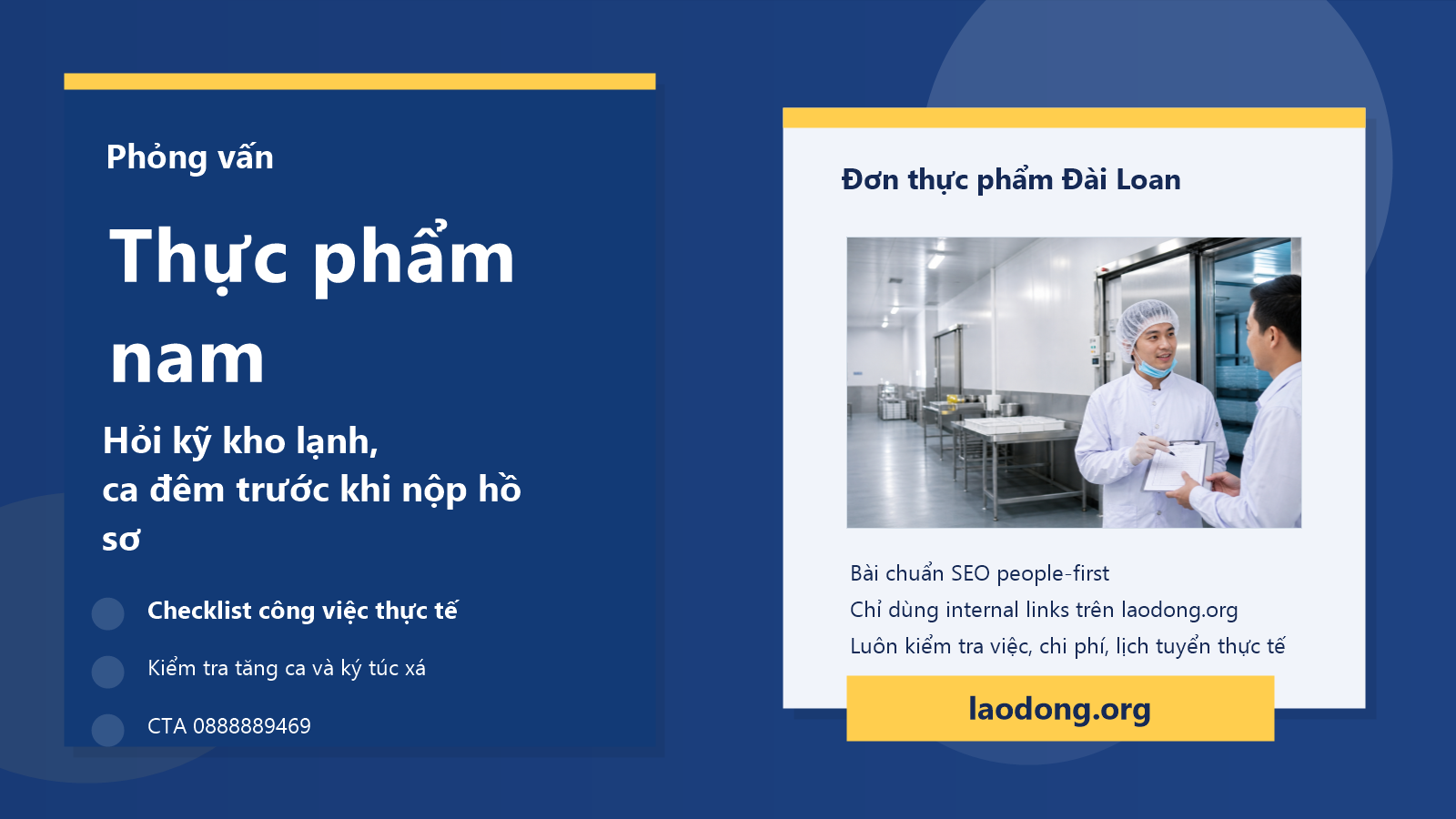 Ảnh đại diện bài phỏng vấn đơn thực phẩm Đài Loan cho nam cần hỏi gì về kho lạnh và ca đêm 2026