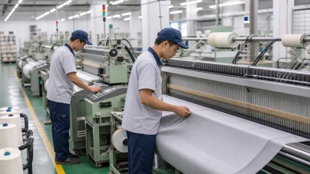 Ảnh minh họa công việc thao tác máy dệt tại Đài Loan